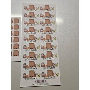 Planner stickers pack lunch, water flowers reminders